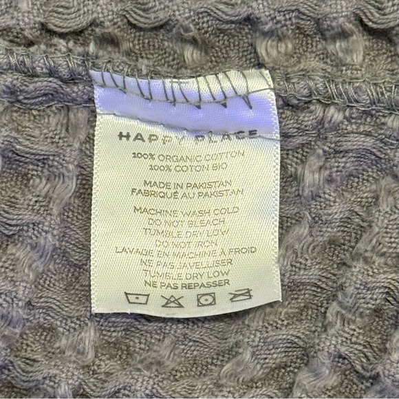 NEW MY HAPPY PLACE - Organic Turkish Cotton Grey Waffle River Size Small - $120 - Picture 7 of 12